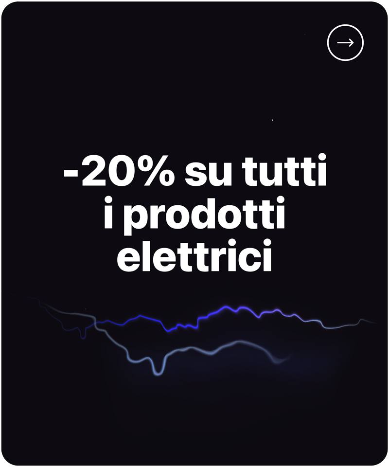 Promo prodotti elettrici sconto 20% Bottega della Barba